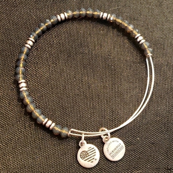Alex and Ani Jewelry - Alex and Ani bracelet with grey and silver stones